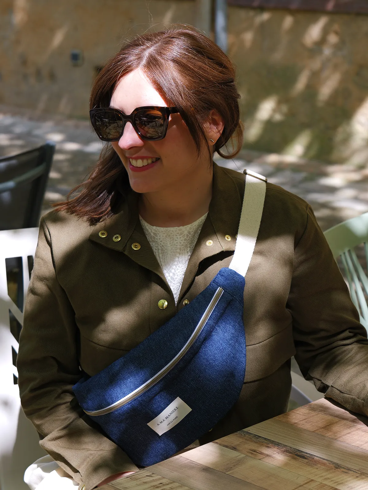 ancea-paris-split-kit-couture-sac-banane-denim-olive image 2