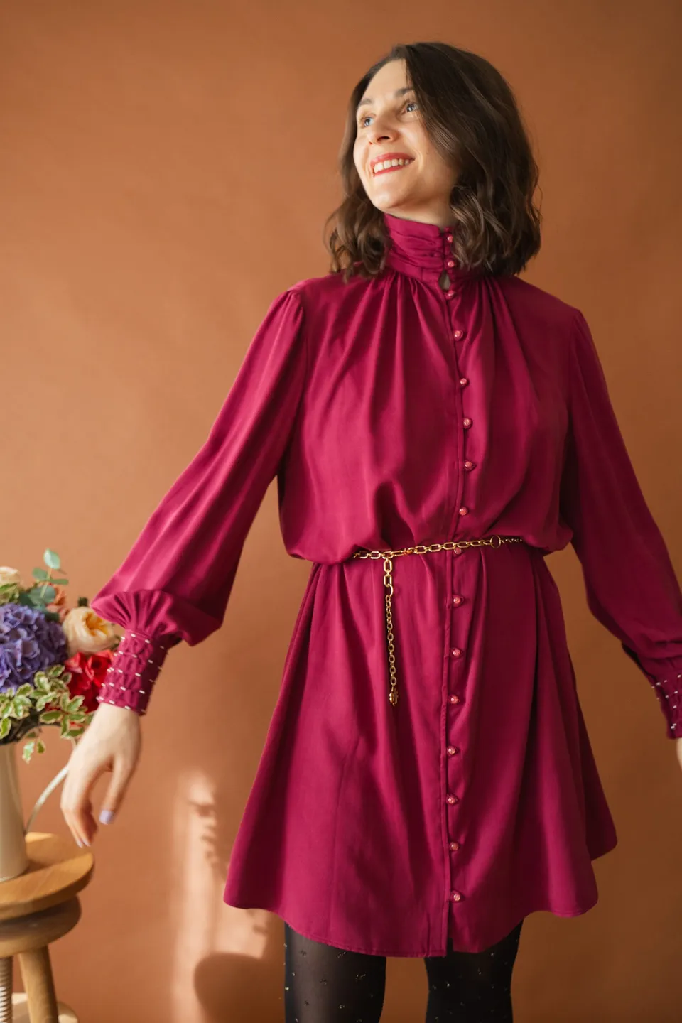 apolline-patterns-colombine-patron-blouse-robe-col-fronc image 1