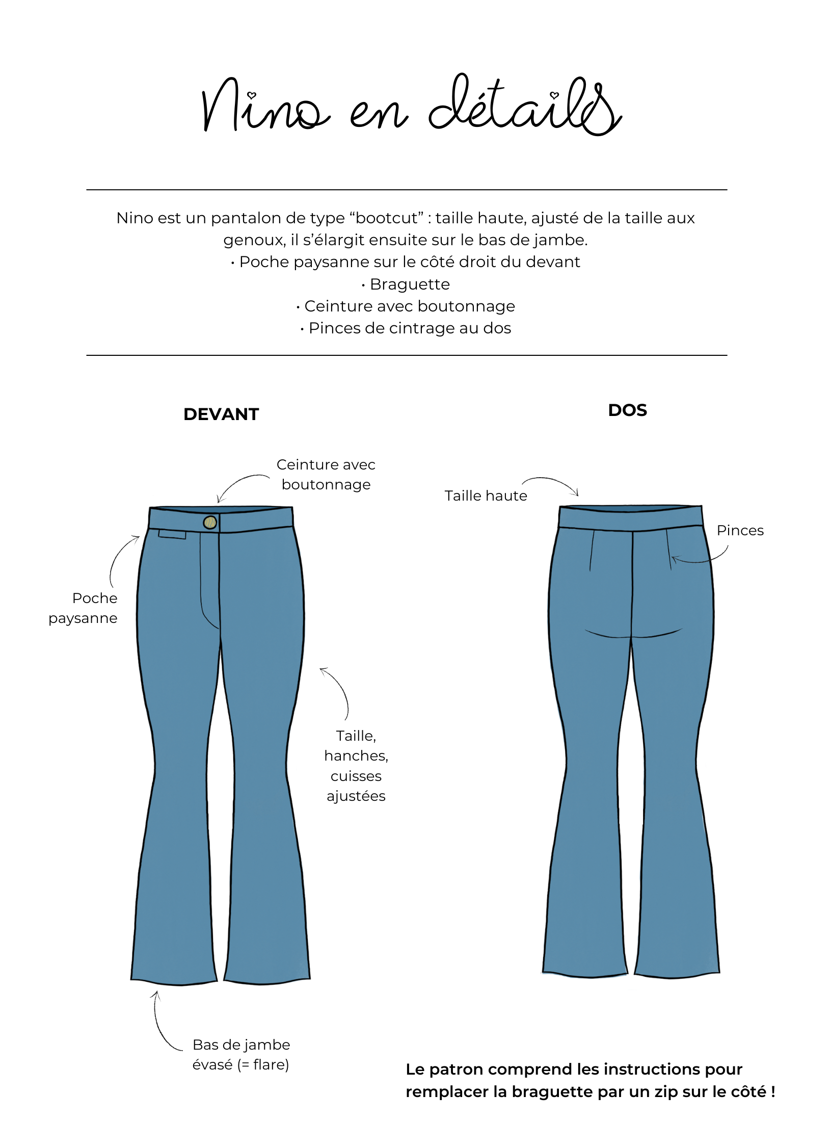 apolline-patterns-nino-pantalon-bootcut-patron-couture-taille-haute image 2
