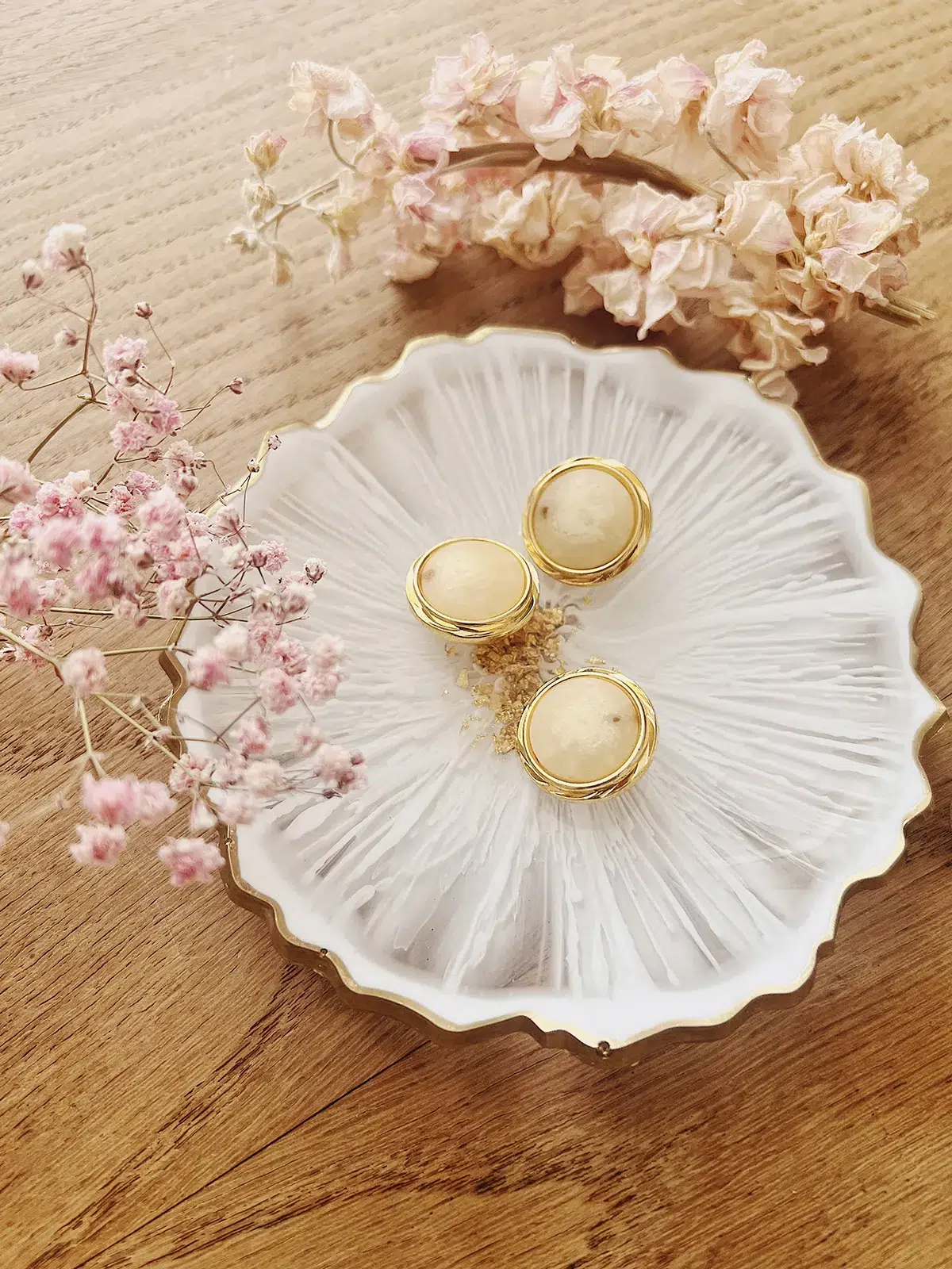 ancea-paris-boutons-vintage-bouton-m-tal-dor-marbr-beige-23mm image 2