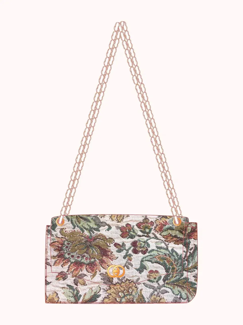 ancea-paris-edgar-kit-sac-jacquard-beige-fleuris image 1