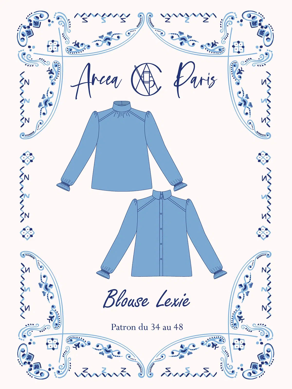 ancea-paris-lexie-blouse-femme-col-chemise-invers image 2