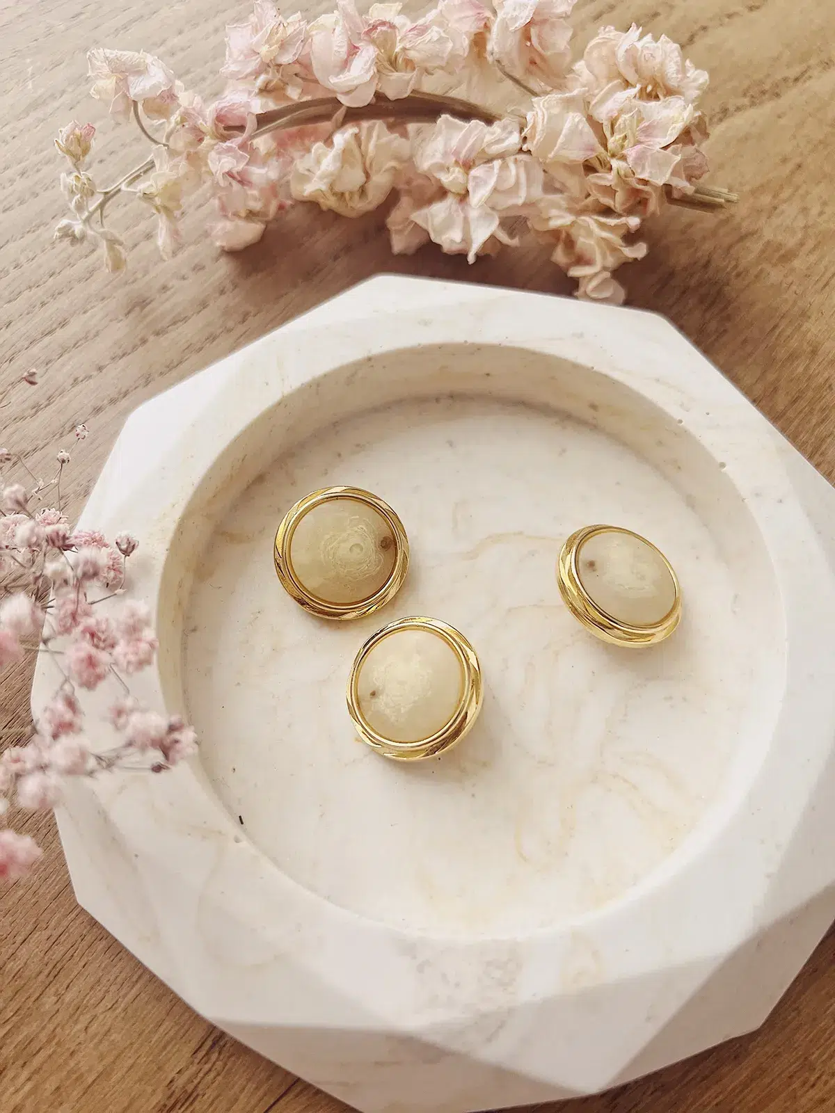 ancea-paris-boutons-vintage-bouton-m-tal-dor-marbr-beige-23mm image 3